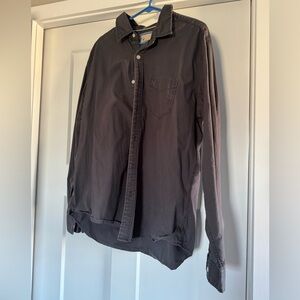 Men’s XL American Eagle Gray Button Up